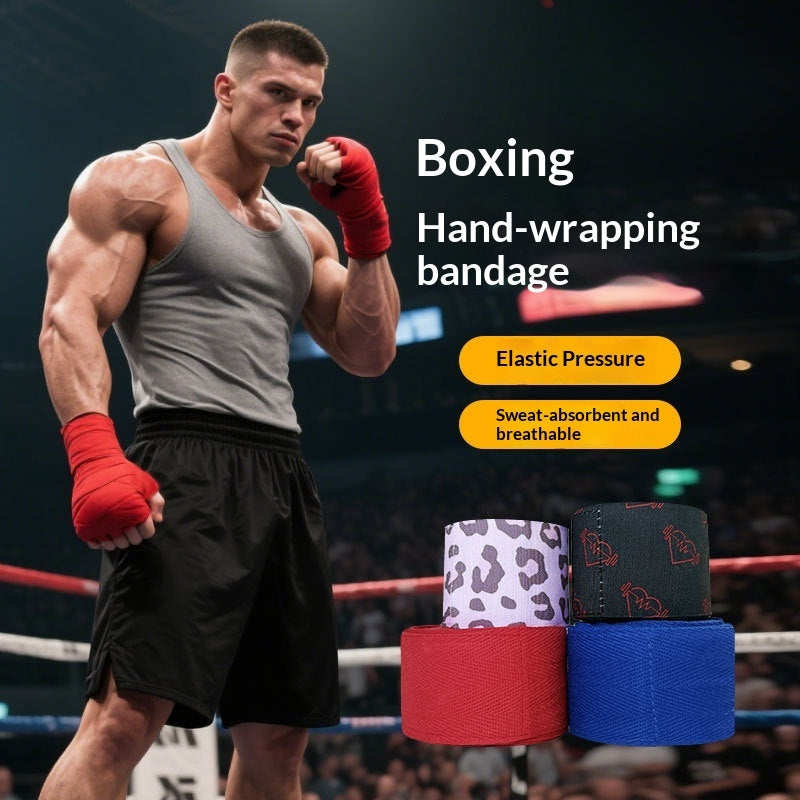 Strong Boxing Hand Wraps For Training Sweat-absorbing Stretchy Cotton Wraps For Hand Protection